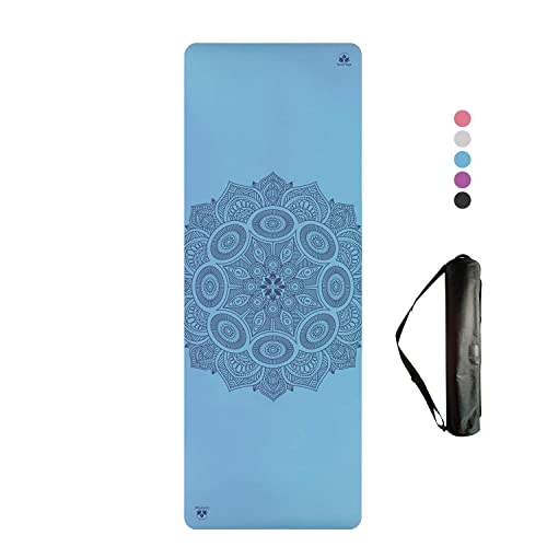 Clever Yoga Premium LiquidBalance Mat Eco and Body Friendly Sweat Grip Non-Slip with Carrying Yoga Bag