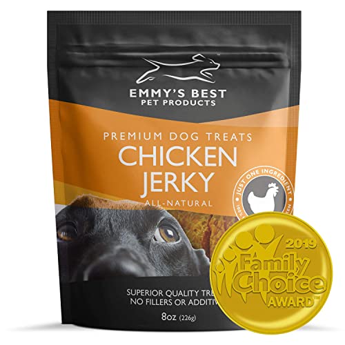 Emmy's Best #1 Premium Chicken Jerky Dog Treats Made in USA Only All Natural - No Fillers