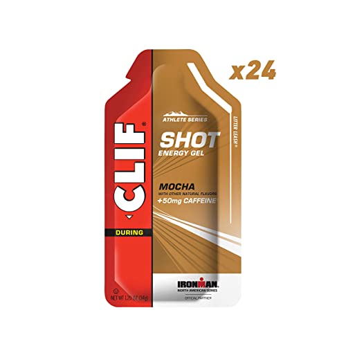 CLIF SHOT - Energy Gel - Mocha Flavor - With Caffeine