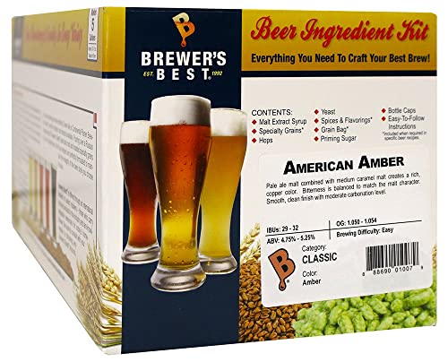 Brewer's Best American Amber Homebrew Beer Ingredient Kit