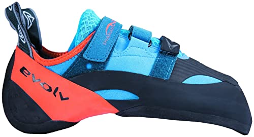 Evolv Shaman Climbing Shoe - Blue/Orange 10.5