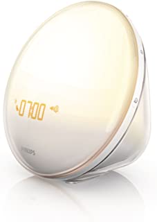 Philips Wake-Up Light Alarm Clock with Colored Sunrise Simulation and Sunset Fading Night Light