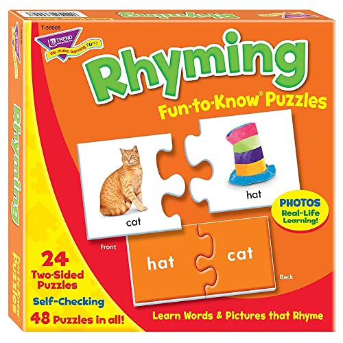 Trend Enterprises Rhyming Fun-to-Know Puzzle