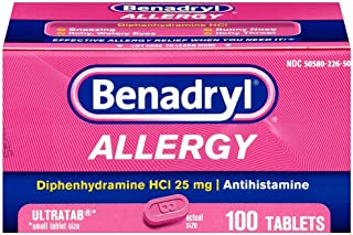 Benadryl Ultratabs Antihistamine Allergy Medicine