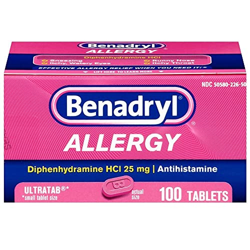 Benadryl Ultratabs Antihistamine Allergy Medicine