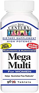 21st Century Mega Multi For Women - 90 Tablets