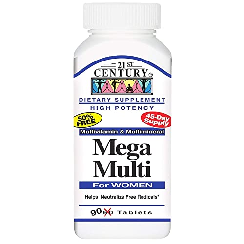 21st Century Mega Multi For Women - 90 Tablets