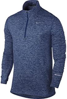 NIKE Men's Dri-Fit Element Half Zip - X-Large - Deep Royal Blue/Heather/Deep Royal Blue