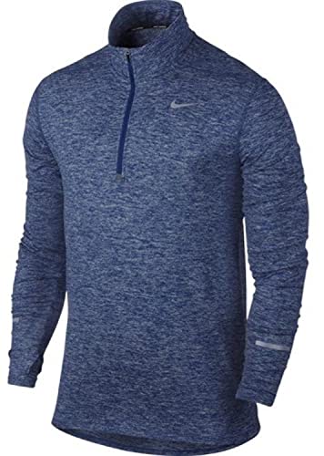 NIKE Men's Dri-Fit Element Half Zip - X-Large - Deep Royal Blue/Heather/Deep Royal Blue