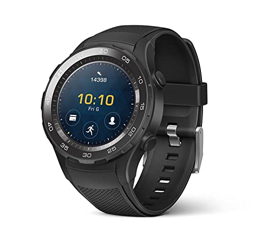 Huawei Watch 2 Sport Smartwatch - Ceramic Bezel - Carbon Black Strap