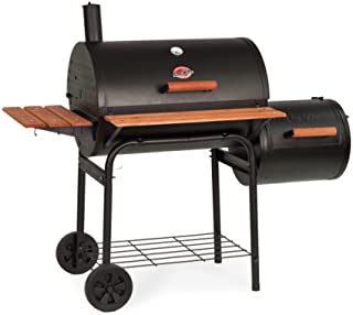 Char-Griller 1224 Smokin Pro 830 Square Inch Charcoal Grill with Side Fire Box