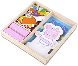 Magnetic Wood Dress Up Puzzle