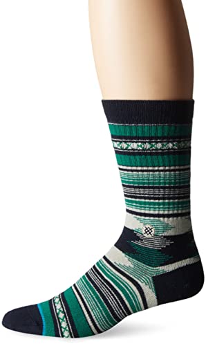 Stance Men's Guadalupe Tribal Stripe Pattern Arch Support Classic Crew Sock