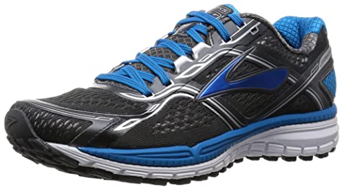 Brooks Men's Ghost 8 Anthracite/Methblue/White Running Shoe - 7.5 D