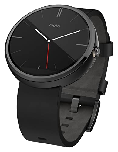 Motorola Moto 360 Modern Timepiece Smart Watch - Black Leather 00418NARTL