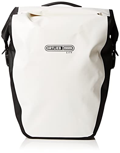 Ortlieb Back-Roller City Rear Pannier: Pair; White/Black