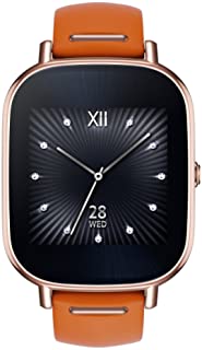 ASUS ZenWatch 2 Silver with Beige Leather Strap 37mm Smart Watch with Quick Charge Battery