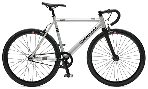 Retrospec Bicycles Drome Fixed-Gear Track Bike with Carbon Fork