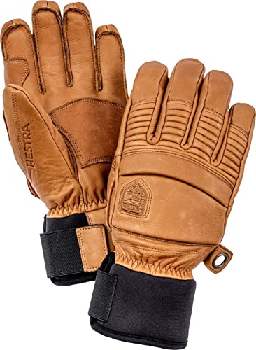 Hestra Mens Ski Gloves: Fall Line Winter Cold Weather Leather Gloves
