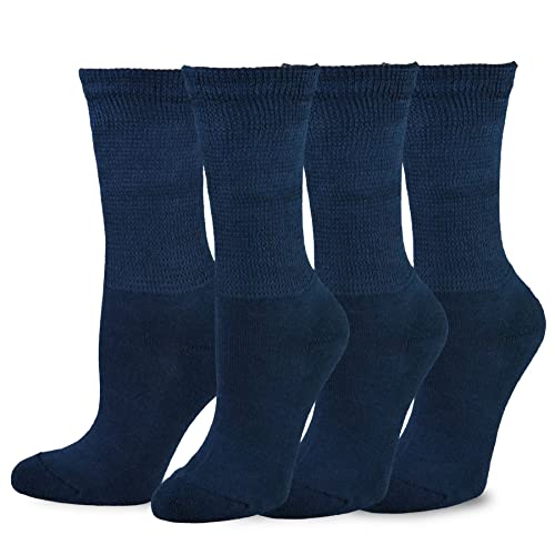 TeeHee Viscose from Bamboo Diabetic Crew Socks 3-Pack