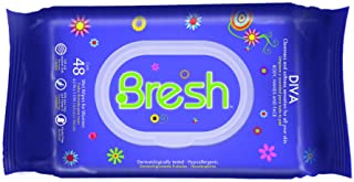 Body Wipes for Women by BRESH - Feminine Wipes - Hypoallergenic and pH Balanced Wet Wipes - Ideal after Sports