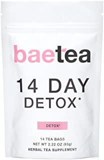 Baetea 14 Day Teatox Detox Herbal Tea Supplement