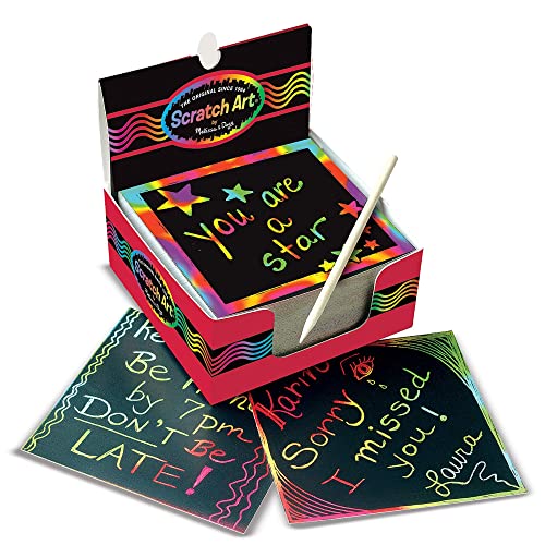 Melissa & Doug Scratch Art Rainbow Mini Notes