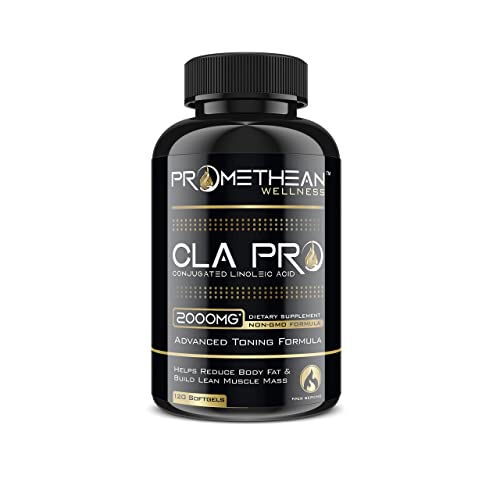 CLA PRO 2000 mg Pure Premium CLA Safflower Oil Conjugated Linoleic Acid 120 Count Softgels High Potency Optimum Dosage Best Belly Fat Burner Weight Loss Supplement for Men & Women 1250