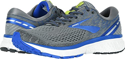 Brooks Men's Ghost 11 Grey/Blue/Silver 12 D US