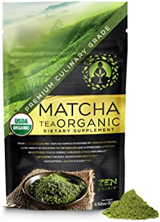 Matcha Green Tea Powder Organic - Japanese Premium Culinary Grade