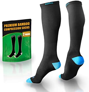 BAMS Premium Bamboo Compression Socks for Men & Women