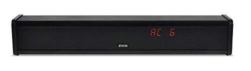 AccuVoice AV203 Sound Bar TV Speaker with Hearing Aid Technology, Six Levels of Voice Boost - 30-Day Home Trial (Black)