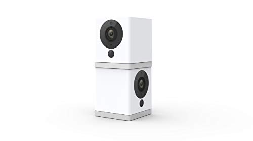 Wyze Cam 1080p HD Indoor Wireless Smart Home Camera with Night Vision, 2-Way Audio, Works with Alexa & the Google Assistant (Pack of 2), White - WYZEC2X2