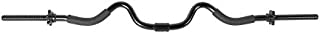 CAP Barbell RB-48T2B Super Curl Bar, Black, 48