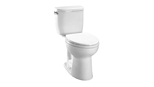 TOTO CST243EF#01 Entrada Two-Piece Round 1.28 GPF Universal Height Toilet