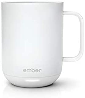 Ember Temperature Control Smart Mug, 10 Ounce, 1-hr Battery Life, White - App Controlled Heated Coffee Mug