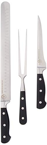 SARUMA 3 PIECE SET - Meat Carving Knife Set - 3 Piece, Ultra Sharp, Rustproof Stainless Steel - 12