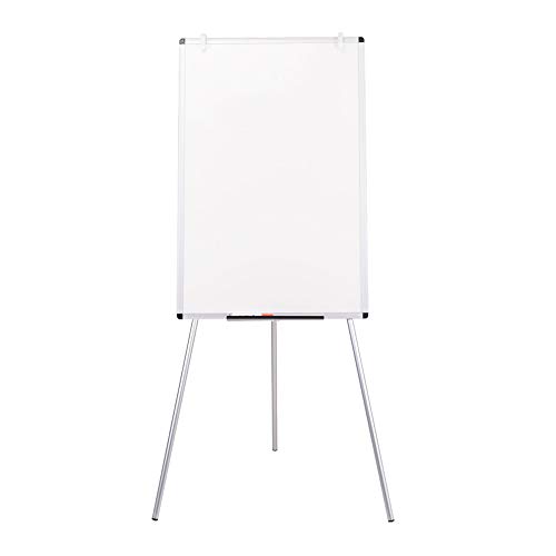 VIZ-PRO Light Melamine Tripod Whiteboard/Flipchart Easel, 24