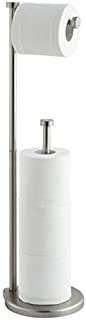 SunnyPoint Free Standing Bathroom Toilet Paper Holder Stand with Reserve, Reserve Area has Enough Space for Jumbo Roll