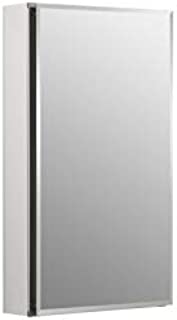 Kohler K-CB-CLC1526FS Frameless 15 Inch X 26 Inch Aluminum Bathroom Medicine Cabinet; Recess Or Surface Mount