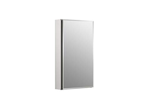 Kohler K-CB-CLC1526FS Frameless 15 Inch X 26 Inch Aluminum Bathroom Medicine Cabinet; Recess Or Surface Mount