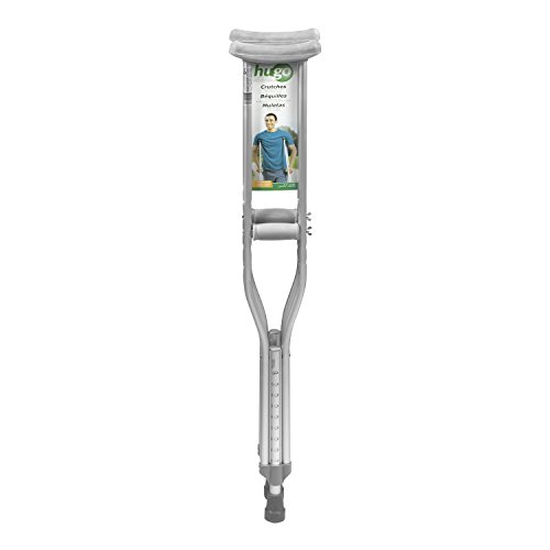 Hugo Mobility 721-785 Hugo Lightweight Adjustable Aluminum Crutches, Medium Adult