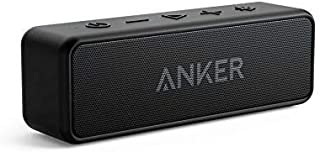 [Upgraded] Anker Soundcore 2 Portable Bluetooth Speaker with 12W Stereo Sound, Bluetooth 5, Bassup, IPX7 Waterproof, 24-Hour Playtime, Wireless Stereo Pairing, Speaker for Home, Outdoors, Travel