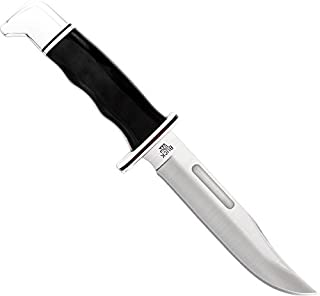 Buck Knives 119 Special Fixed Blade Knife with Leather Sheath - Black Handle