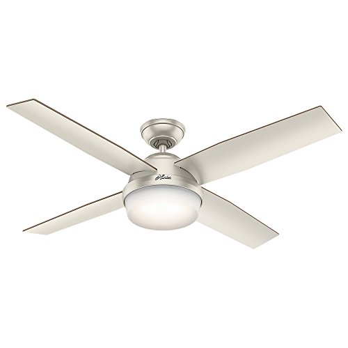 HUNTER 59450 Indoor / Outdoor Ceiling Fan with LED Light and Remote Control, 52