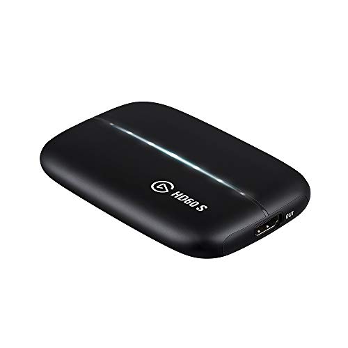 Elgato HD60 S Capture Card 1080p 60 Capture, Zero-Lag Passthrough, Ultra-Low Latency, PS5, PS4, Xbox Series X/S, Xbox One, Nintendo Switch, USB 3.0