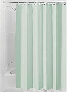 iDesign Fabric Shower Curtain, Mold- and Mildew-Resistant Water-Repellent Bath Liner for Master Bathroom, Kid's Bathroom, Guest Bathroom, 72