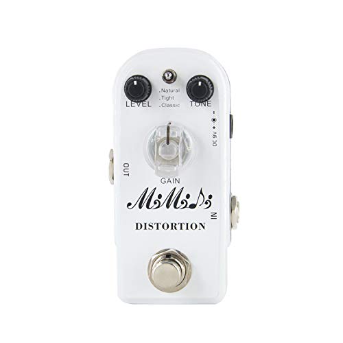 MIMIDI Distortion Pedal for Electric Guitar Effect Guitar Pedal True Bypass (302 Distortion)