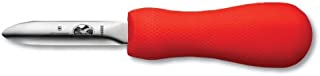 Victorinox Oyster Knife 2-3/4-Inch Hooked Tip New Haven Style Blade, Red SuperGrip Handle