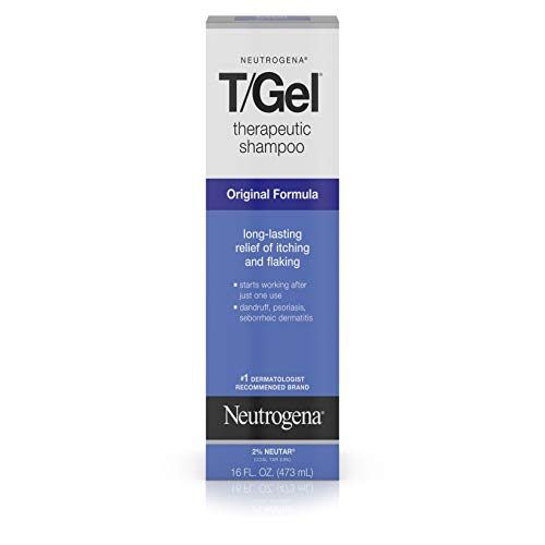 Neutrogena T/Gel Therapeutic Shampoo Original Formula, Anti-Dandruff Treatment for Long-Lasting Relief of Itching and Flaking Scalp as a Result of Psoriasis and Seborrheic Dermatitis, 16 fl. oz